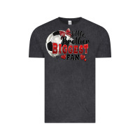 Vintage Black little brother biggest fan soccer Vintage Tee - FaDigitalArtStudio