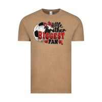 Vintage Coffee little brother biggest fan soccer Vintage Tee - FaDigitalArtStudio