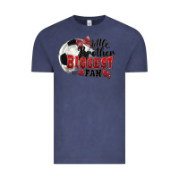 Vintage Denim little brother biggest fan soccer Vintage Tee - FaDigitalArtStudio