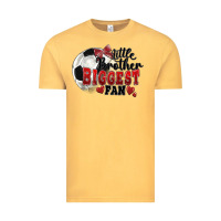 Vintage Mustard little brother biggest fan soccer Vintage Tee - FaDigitalArtStudio