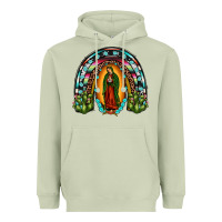 Our Lady Of Guadalupe Rainbow Heavyweight Hoodie | Teevron