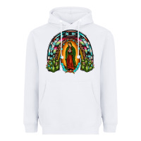 White our lady of guadalupe rainbow Heavyweight Hoodie - JahusDesignShop