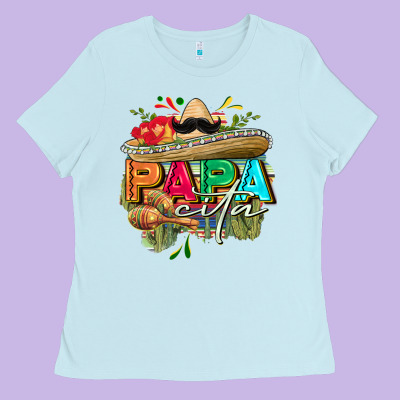 Papacita Ladies Tee Designed By Fadigitalartstudio