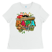White Papacita Ladies Tee - FaDigitalArtStudio