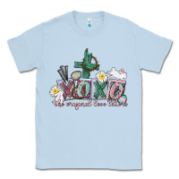 Dusty Blue Xoxo the original love language Easter Day Classic Tee - CowGirlArtShop