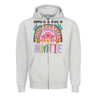 Dove Grey happiness is being an auntie Zipper Hoodie - JahusDesignShop