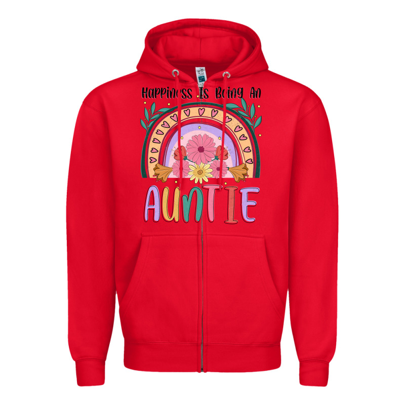 Happiness Is Being An Auntie Zipper Hoodie by JahusDesignShop | Teevron