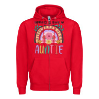 Red happiness is being an auntie Zipper Hoodie - JahusDesignShop