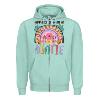 Seafoam happiness is being an auntie Zipper Hoodie - JahusDesignShop