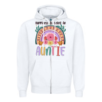 White happiness is being an auntie Zipper Hoodie - JahusDesignShop