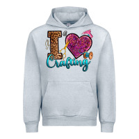 Heather Grey i love crafting Urban Hoodie - RanaPortraitStore