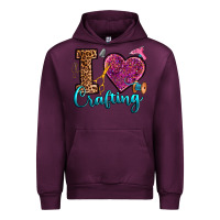 Mauve Wine i love crafting Urban Hoodie - RanaPortraitStore