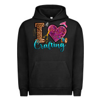 Pigment Black i love crafting Urban Hoodie - RanaPortraitStore