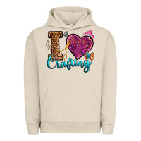 Pigment French Oak i love crafting Urban Hoodie - RanaPortraitStore
