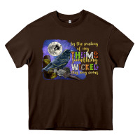 Chocolate Brown something wicked this way comes Heavy Core Tee - CowGirlArtShop