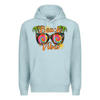 Blue Mist beach vibes Premium Hoodie - RacoonDesign