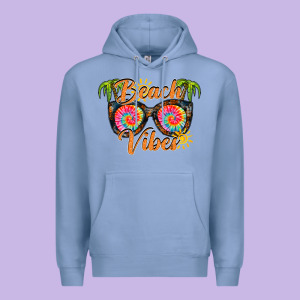 Beach Vibes Premium Hoodie Designed By Racoondesign