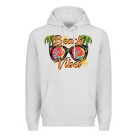 Dove Grey beach vibes Premium Hoodie - RacoonDesign
