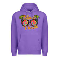 Purple beach vibes Premium Hoodie - RacoonDesign