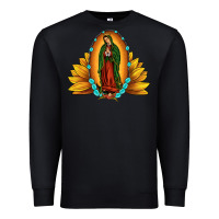 Black sunflower our lady of guadalupe Premium Sweatshirt - JahusDesignShop