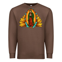 Chestnut sunflower our lady of guadalupe Premium Sweatshirt - JahusDesignShop