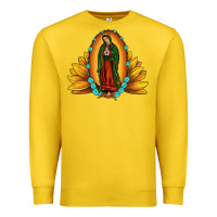 Lemon sunflower our lady of guadalupe Premium Sweatshirt - JahusDesignShop