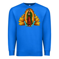 True Royal sunflower our lady of guadalupe Premium Sweatshirt - JahusDesignShop