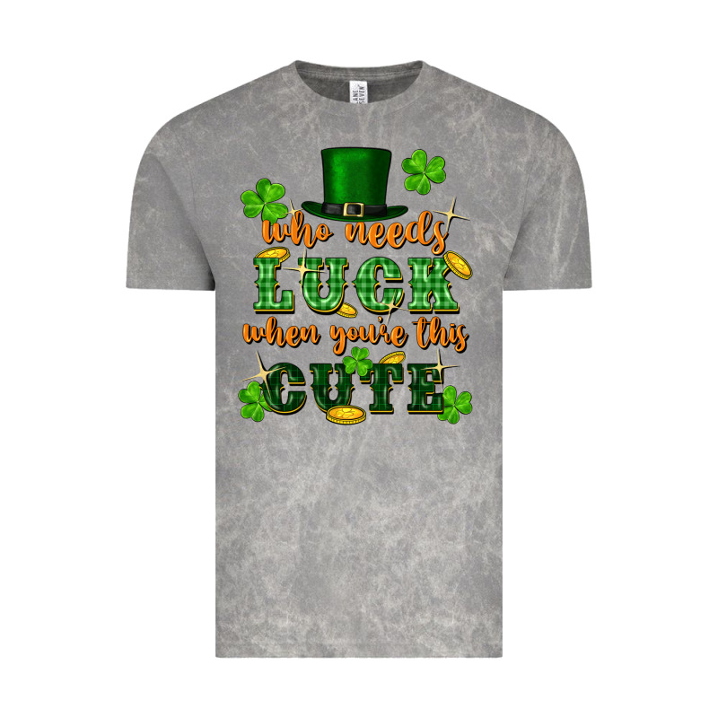 Who Needs Luck When Youre This Cute St Patricks Vintage Tee by FaDigitalArtStudio | Teevron