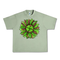 Oil Green lucky leopard st patricks sunflower Urban Heavy Tee - Jasminsmagicworld