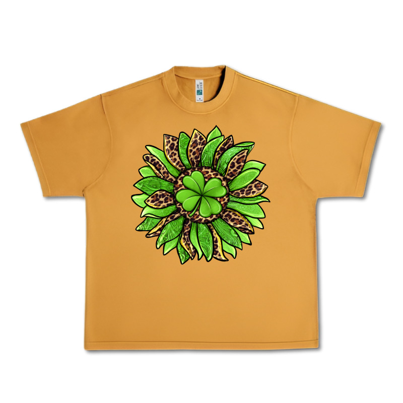 Lucky Leopard St Patricks Sunflower Urban Heavy Tee by Jasminsmagicworld | Teevron
