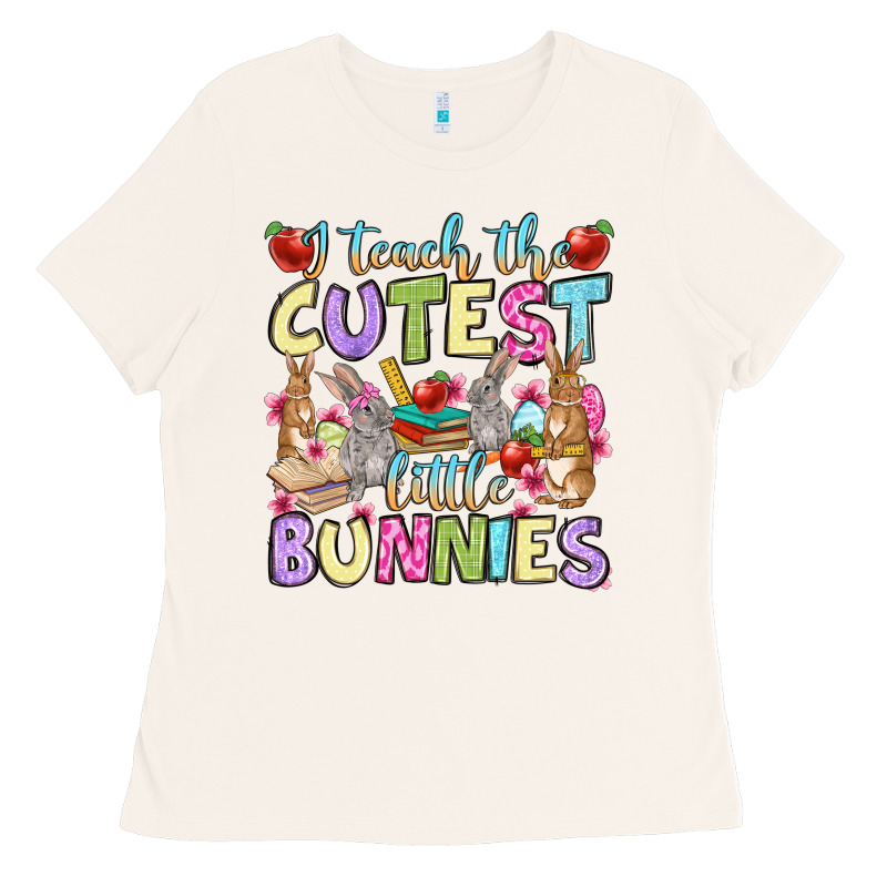Easter Day I Teach The Cutest Little Bunnies Ladies Tee by OliviaCreatesArt | Teevron