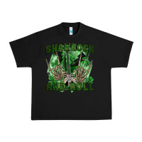 Black shamrock and roll Urban Heavy Tee - FaDigitalArtStudio