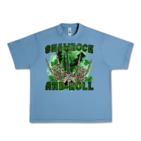 Pebble Blue shamrock and roll Urban Heavy Tee - FaDigitalArtStudio
