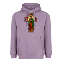 Lavender our lady of guadalupe cros Heavyweight Hoodie - JahusDesignShop