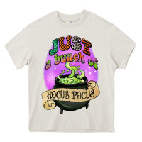 Cream just a bunch of hocus pocus Heavy Core Tee - CowGirlArtShop