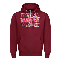 Burgundy ella es mama Zipper Hoodie - JahusDesignShop