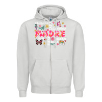 Dove Grey ella es mama Zipper Hoodie - JahusDesignShop