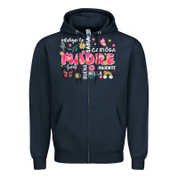 Navy ella es mama Zipper Hoodie - JahusDesignShop