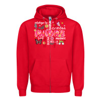 Red ella es mama Zipper Hoodie - JahusDesignShop