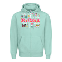 Seafoam ella es mama Zipper Hoodie - JahusDesignShop