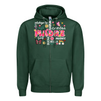 Sports Green ella es mama Zipper Hoodie - JahusDesignShop