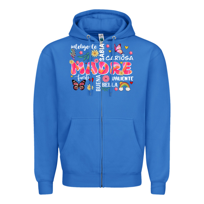 Ella Es Mama Zipper Hoodie by JahusDesignShop | Teevron