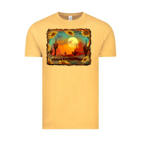 Vintage Mustard western desert sunset background Vintage Tee - RanaPortraitStore