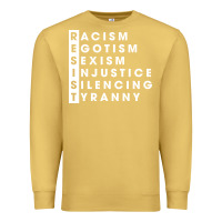 Antique Gold resist   political resistance Premium Sweatshirt - baoMotion