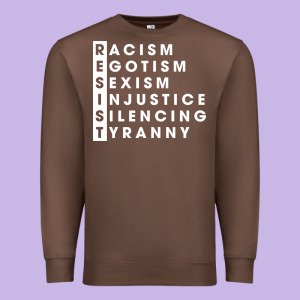 Resist   Political Resistance Premium Sweatshirt Designed By Baomotion