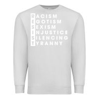 Dove Grey resist   political resistance Premium Sweatshirt - baoMotion