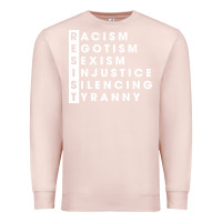 Pale Pink resist   political resistance Premium Sweatshirt - baoMotion