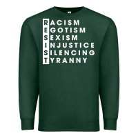 Sports Green resist   political resistance Premium Sweatshirt - baoMotion