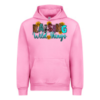 Fuchsia Pink raising wild things Urban Hoodie - RanaPortraitStore