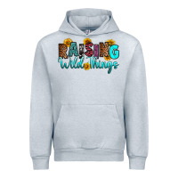 Heather Grey raising wild things Urban Hoodie - RanaPortraitStore
